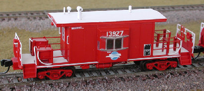 AT&SF - Caboose, Bay Window - Transfer - Bluford Shops BLU-21010 